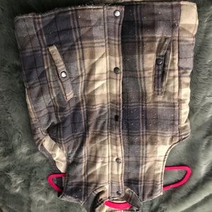 plaid vest